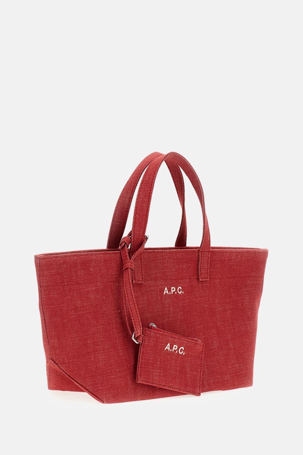 a. p.c. le drummer toile small tote bag