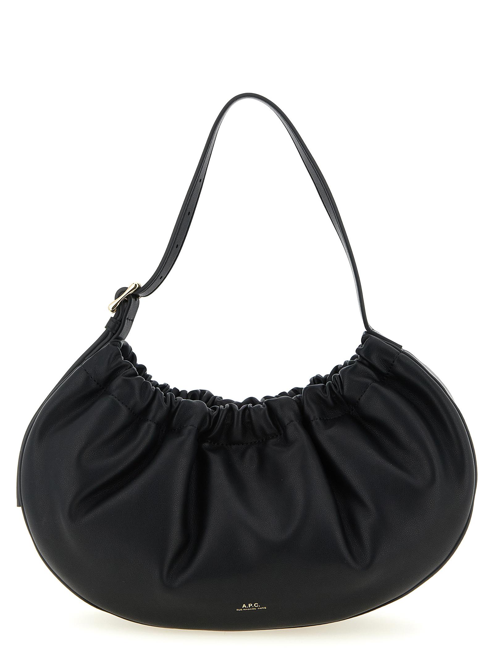 a. p.c. ninon hoop shoulder bag black - women
