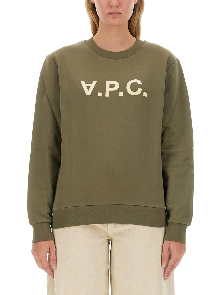 a. p.c. sweatshirt with logo