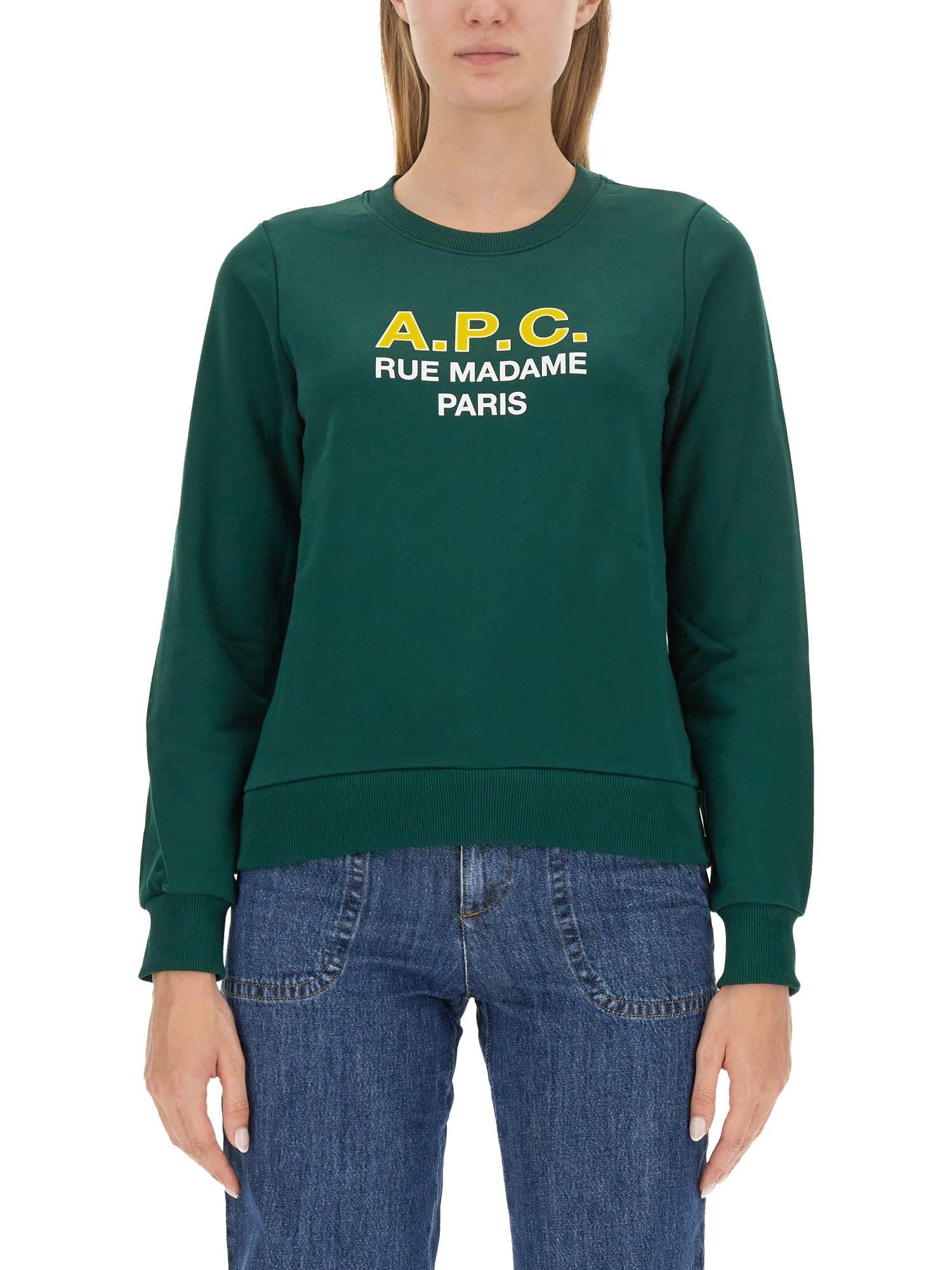 a. p.c. sweatshirt with logo
