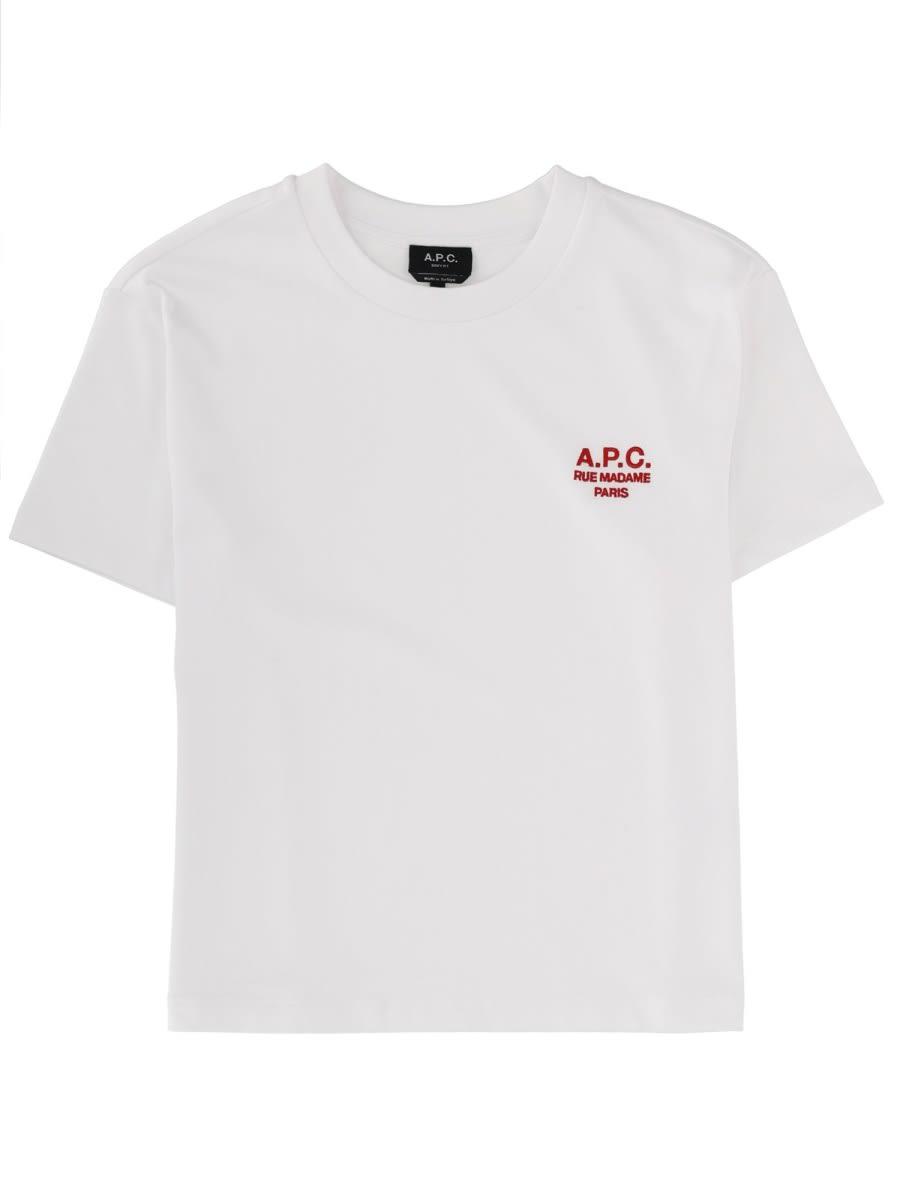 a. p.c. t-shirt with logo