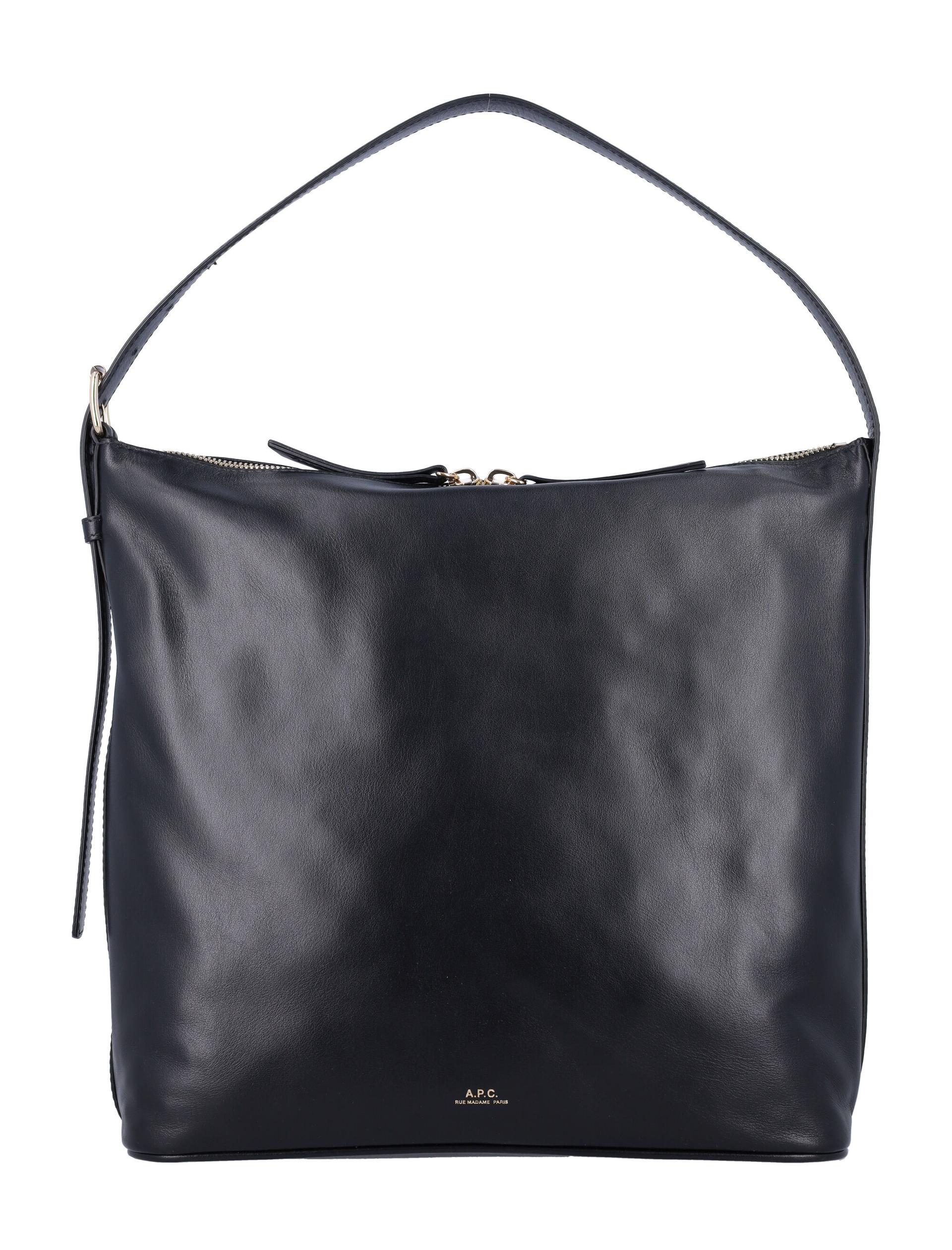 a. p.c. vera bag black cow leather shoulder - women