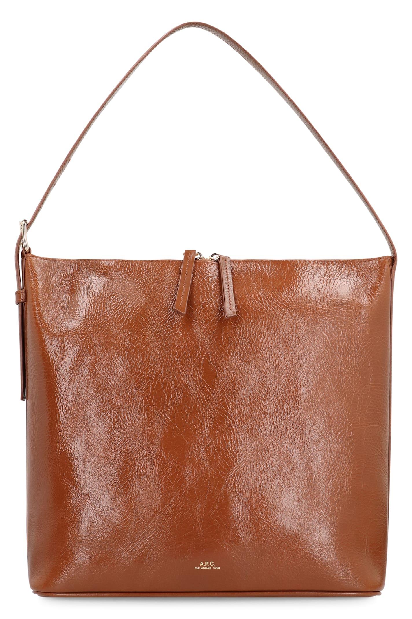 a. p.c. vera leather shoulder bag