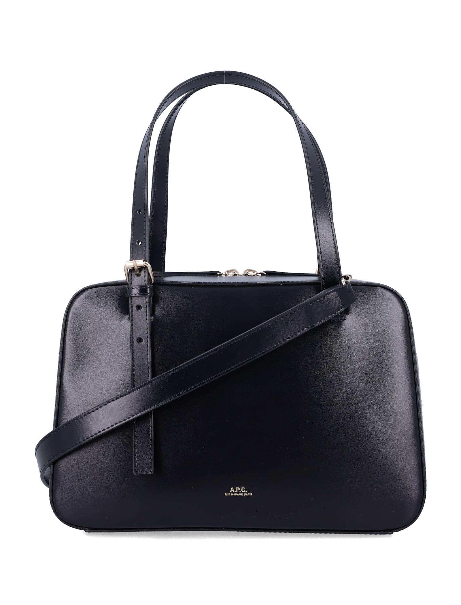 a. p.c. virginie leather box bag