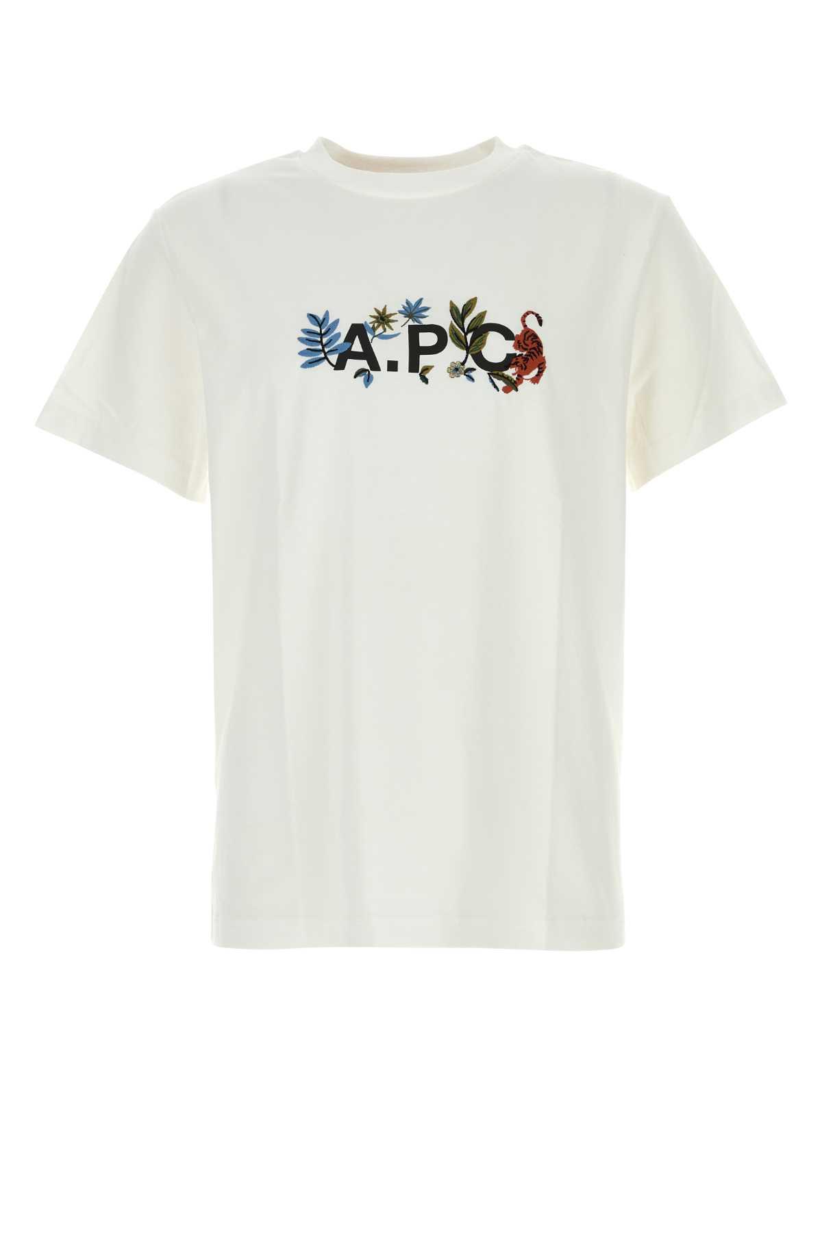 a. p.c. white cotton t-shirt