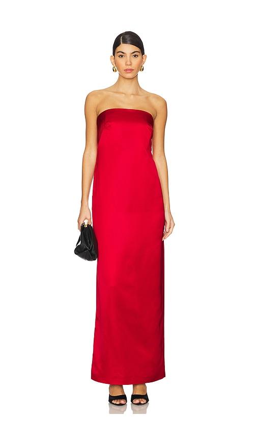 a.l.c. ani gown in red.