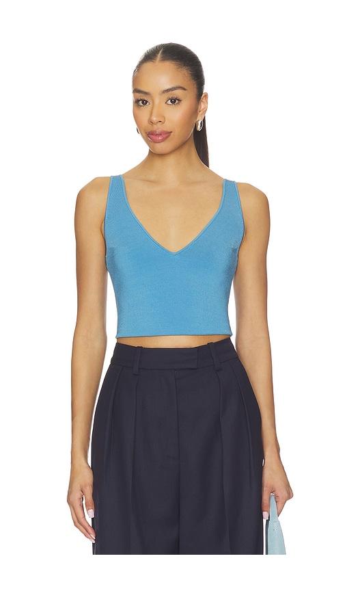 a.l.c. ani top in baby blue.