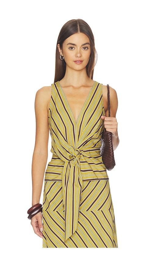 a.l.c. bella top in olive.