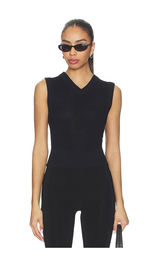 a.l.c. bowie top in navy.