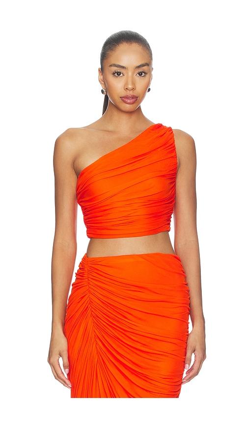 a.l.c. cleo top in orange.