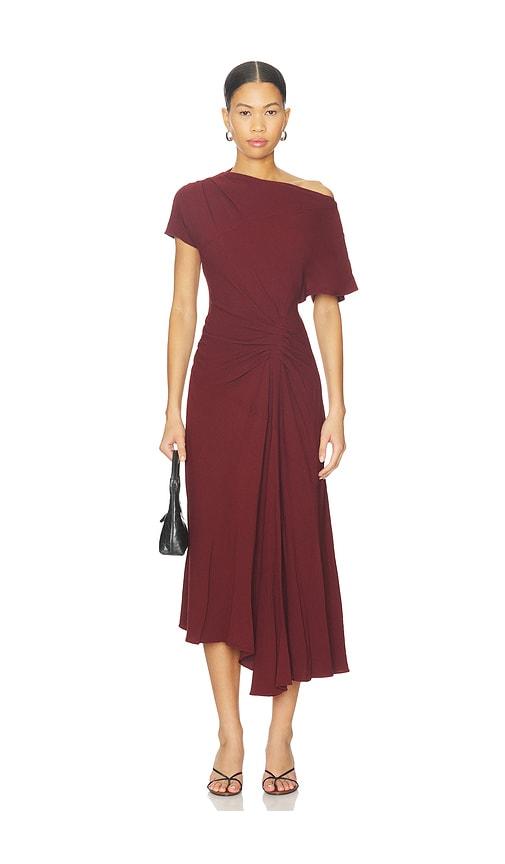 a.l.c. dena dress in brown.