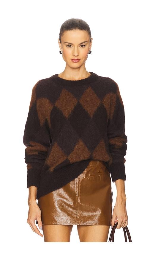 a.l.c. ezra sweater in brown.
