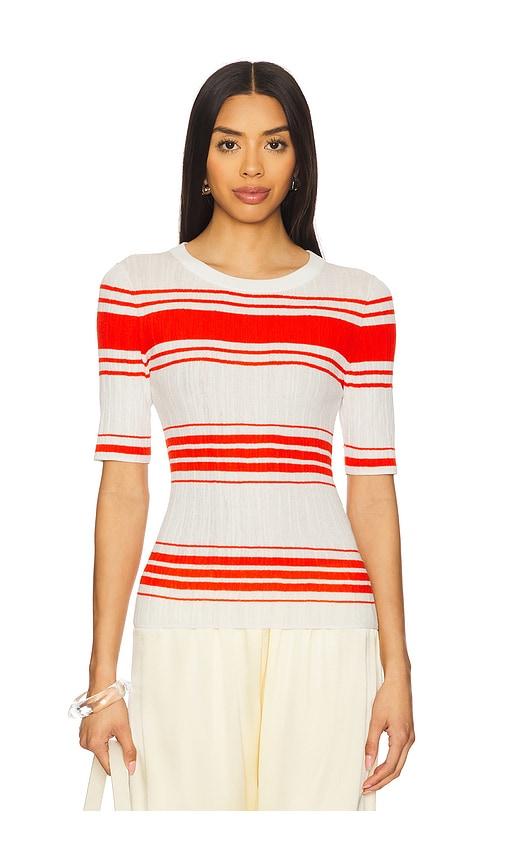 a.l.c. jack top in white.