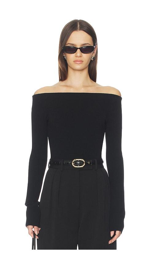 a.l.c. jo top in black.