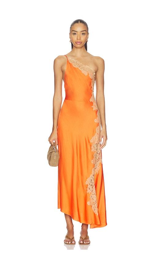 a.l.c. lou dress in orange.