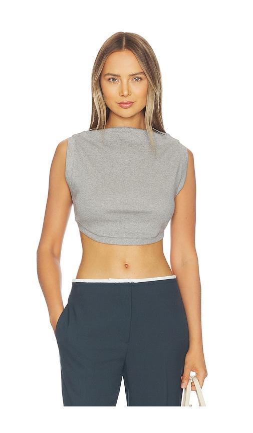 a.l.c. mae tank in grey.