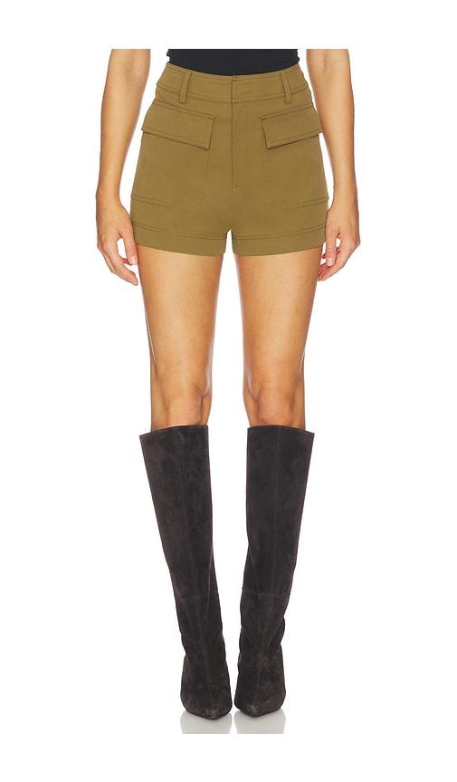 a.l.c. oakley short in olive.