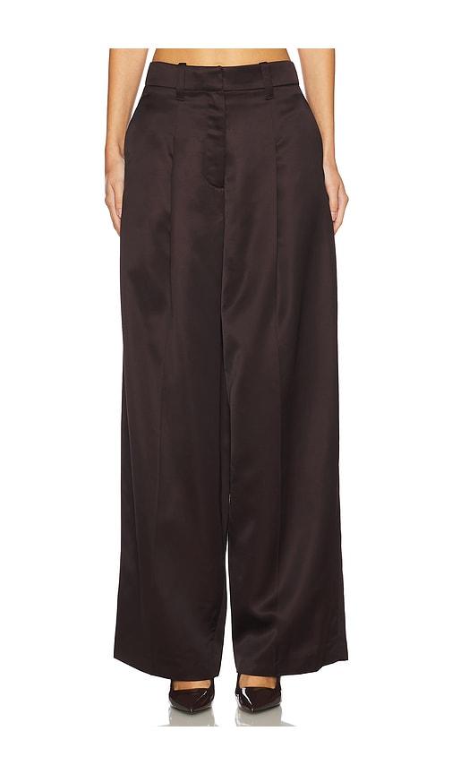 a.l.c. ryder pant in brown.