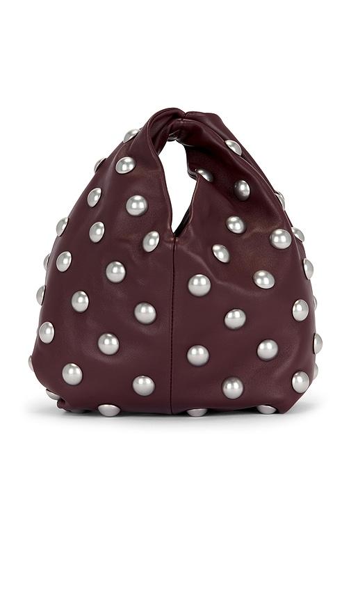 a.l.c. simone bag in burgundy.