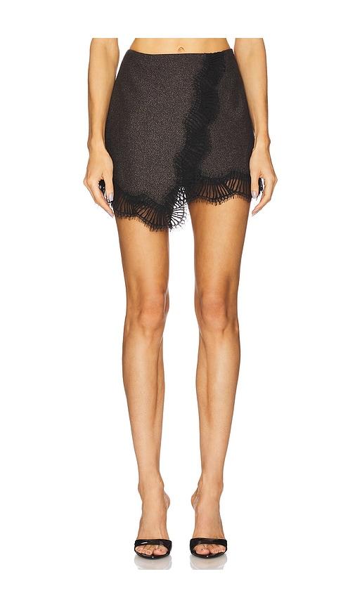 a.l.c. sophia skirt in black.