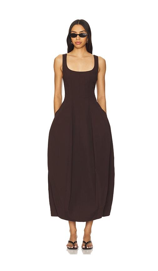 a.l.c. veda dress in chocolate.