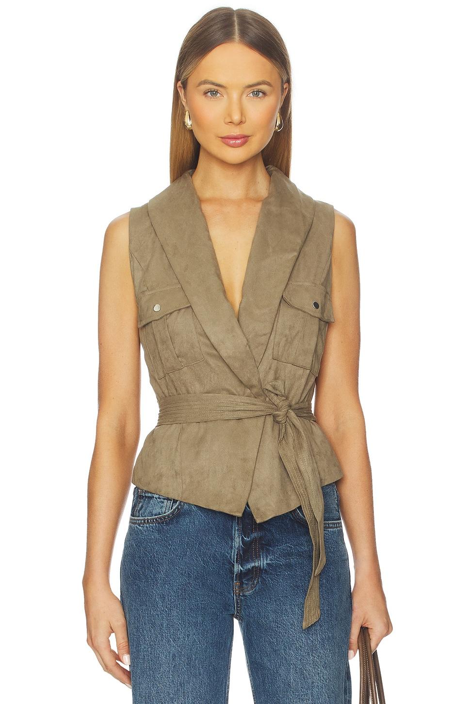 aaliyah faux suede vest