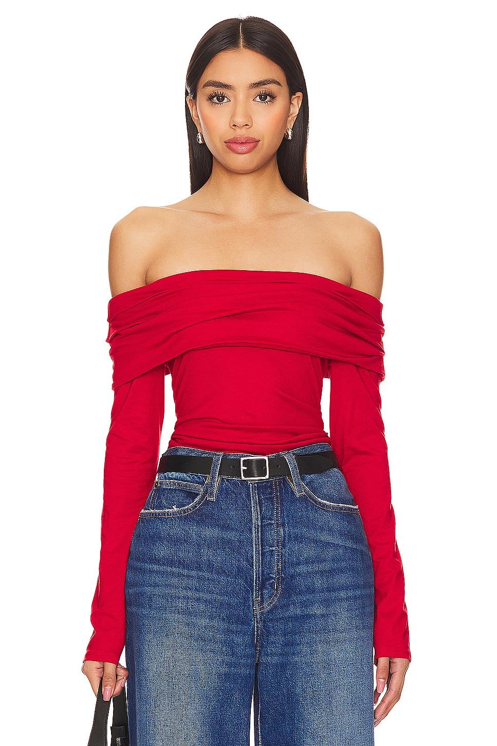 abana off the shoulder tee
