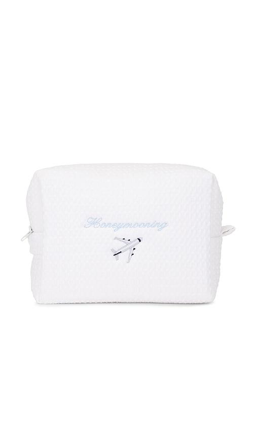 abbode honeymooning waffle pouch in cloud.