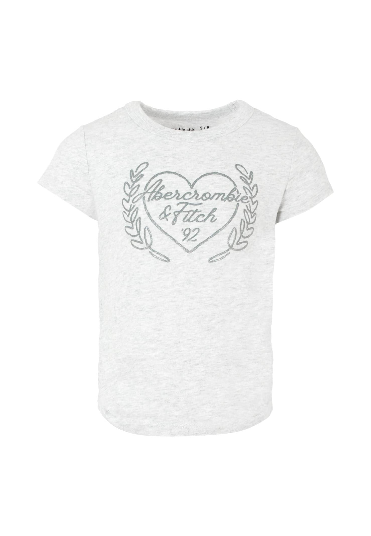 abercrombie & fitch grey t-shirt for girl with heart