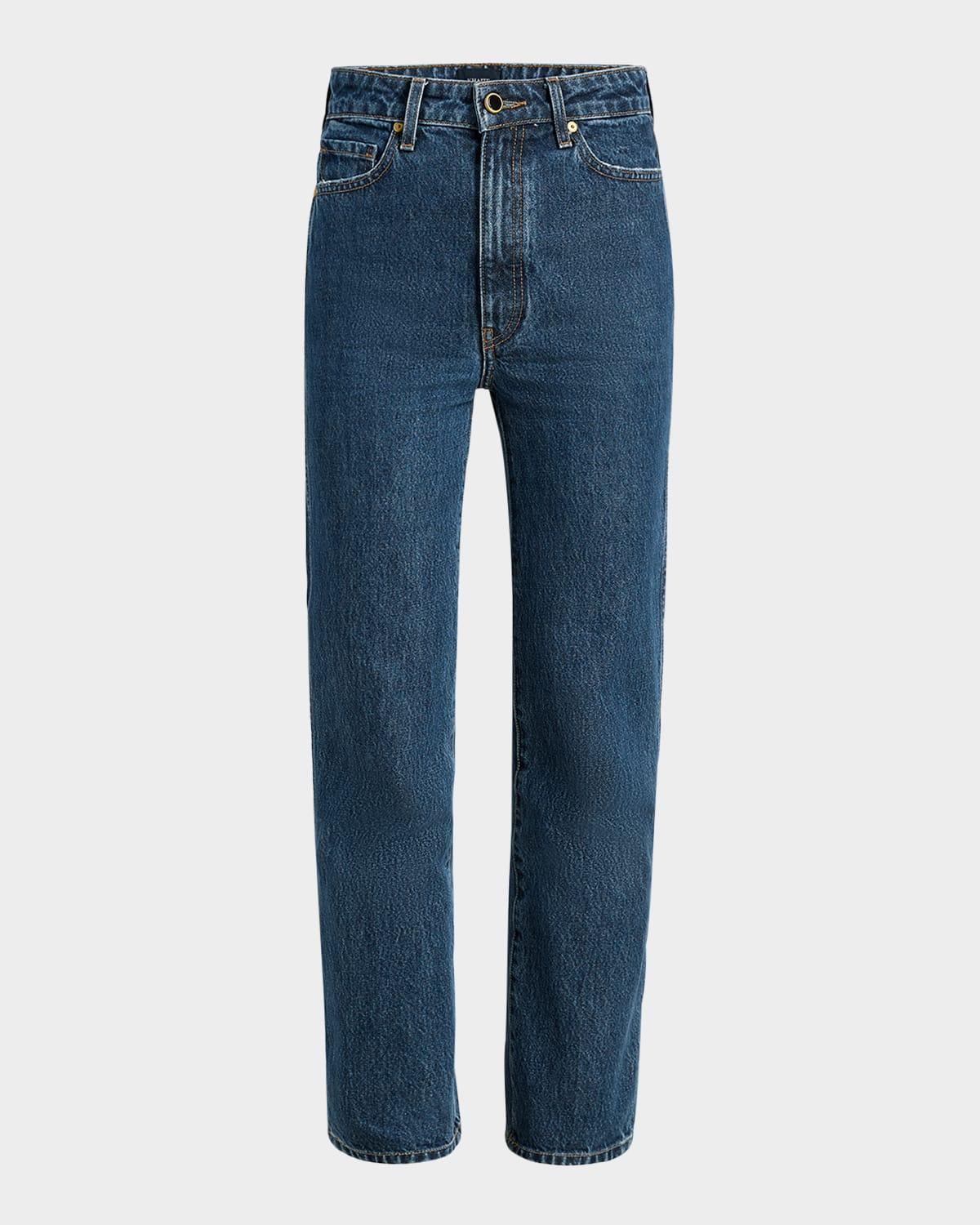 abigail high-rise straight-leg jeans