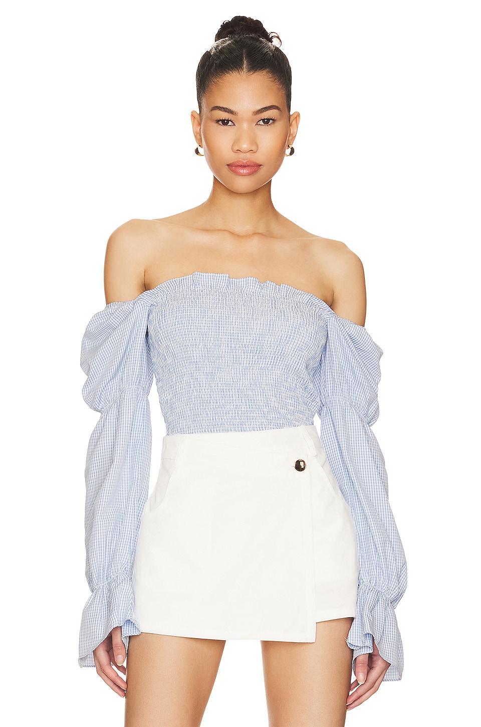 abigail smocked top