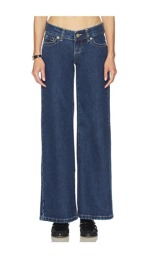 abrand 00 wide jeans in blue.
