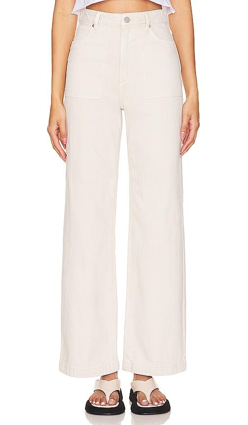 abrand 94 high & wide jeans in ivory.