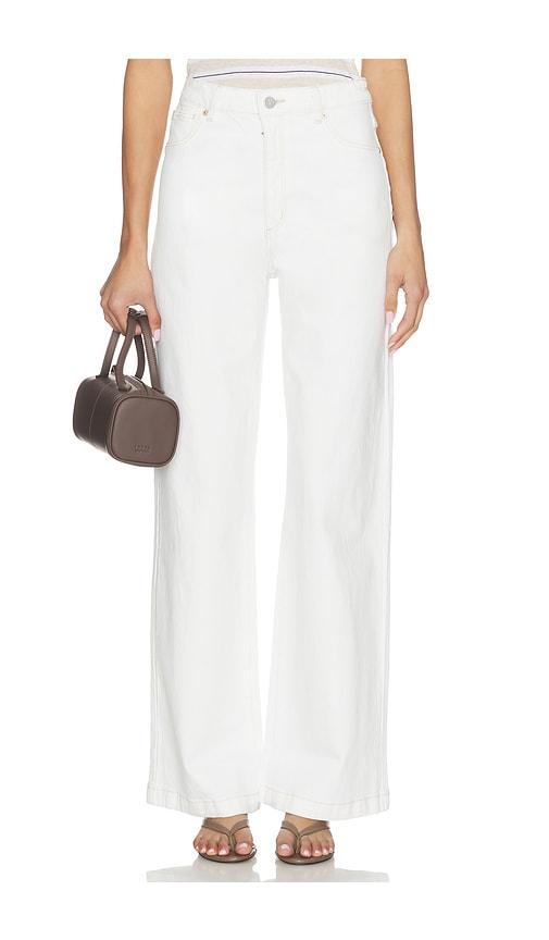 abrand 94 wide leg jeans in ivory.