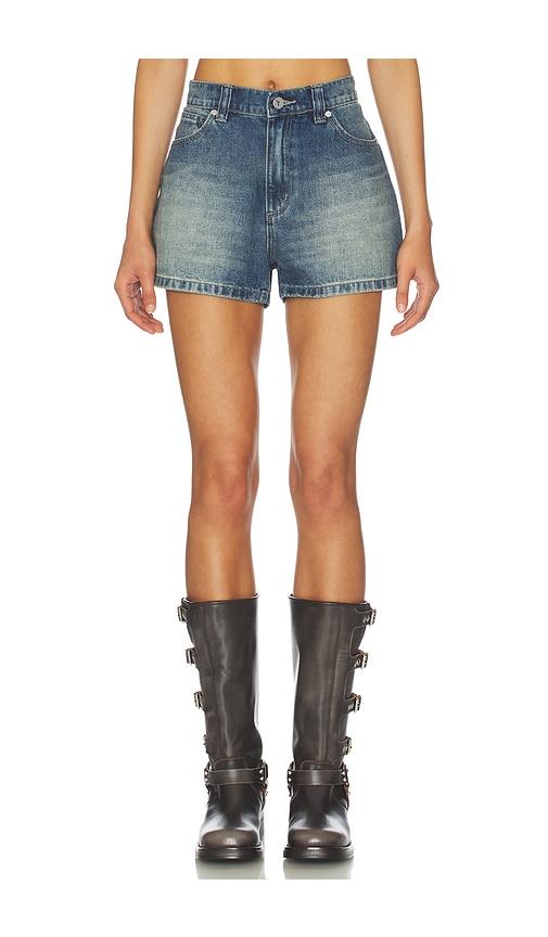 abrand 95 baggy short in blue.