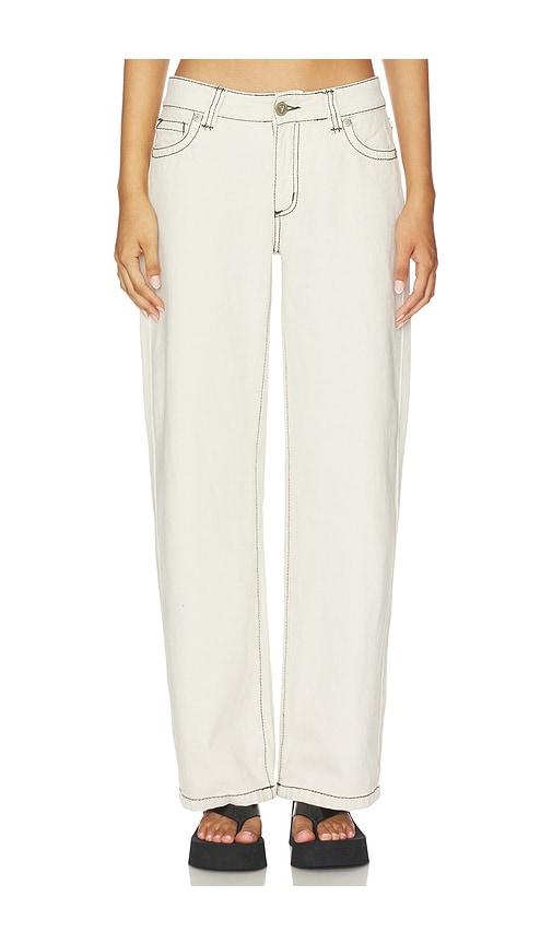 abrand 99 baggy jeans in white.