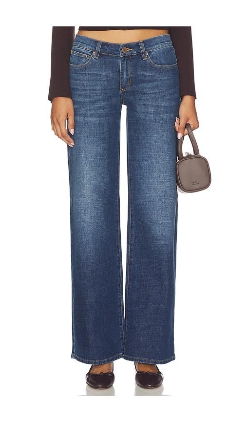 abrand 99 wide jeans in blue.