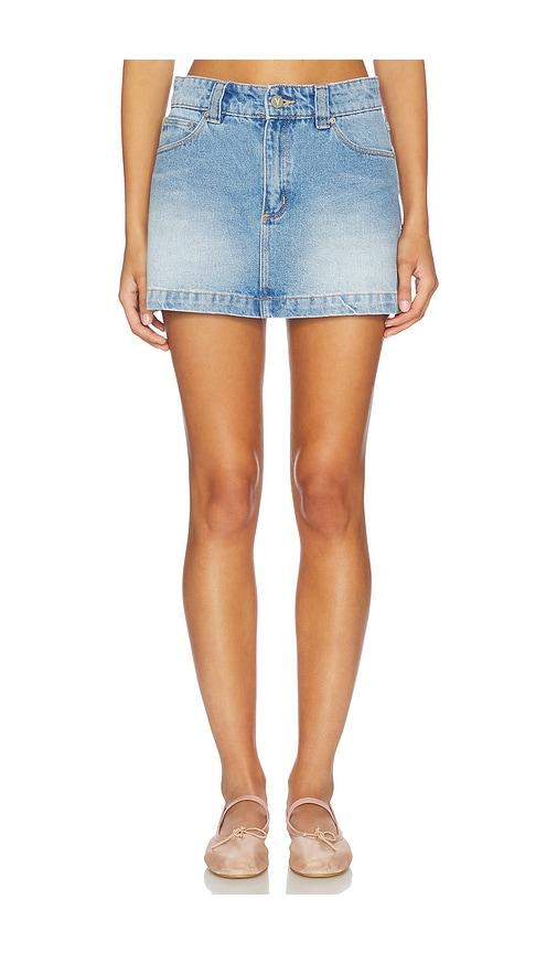 abrand aline skirt in blue.
