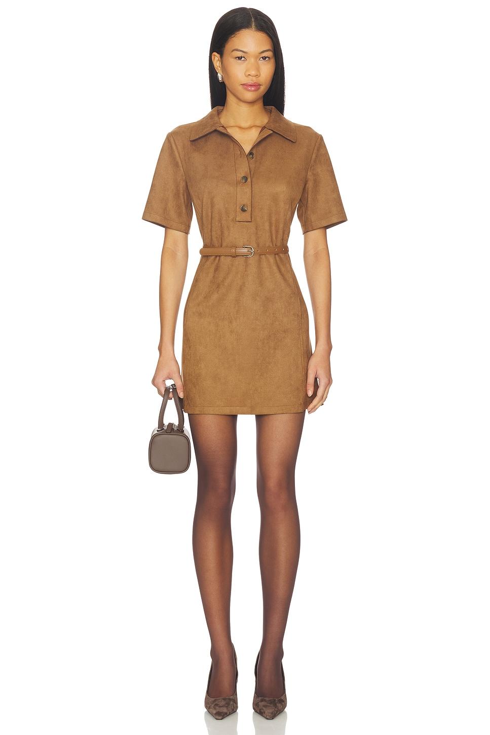 ace vegan suede mini dress