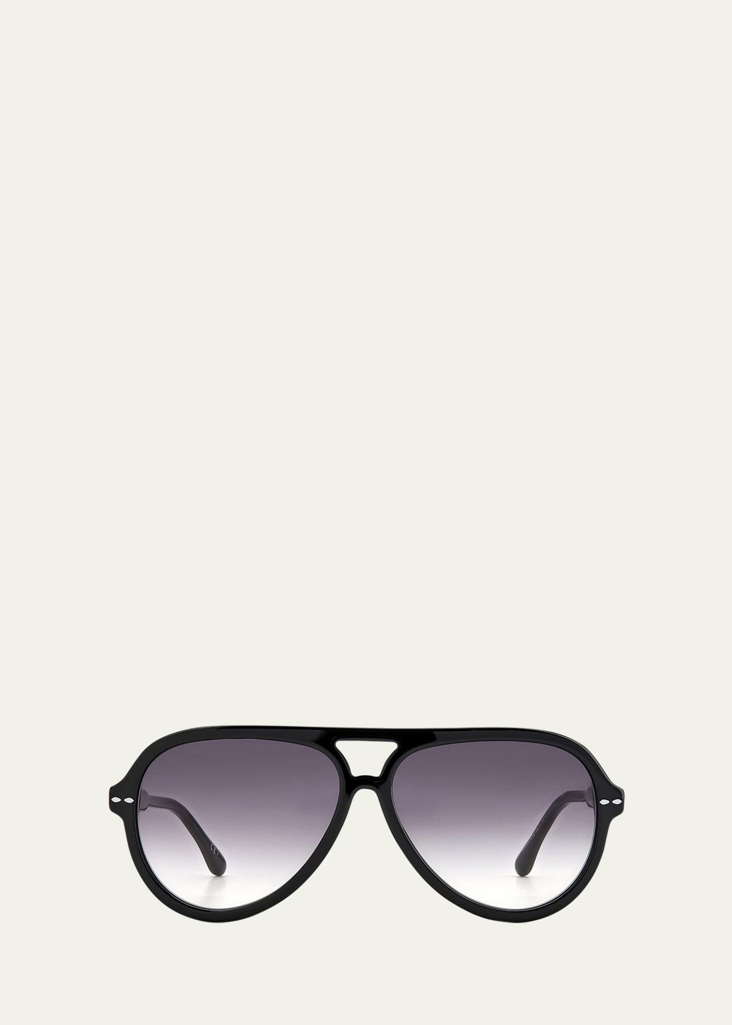 acetate aviator sunglasses