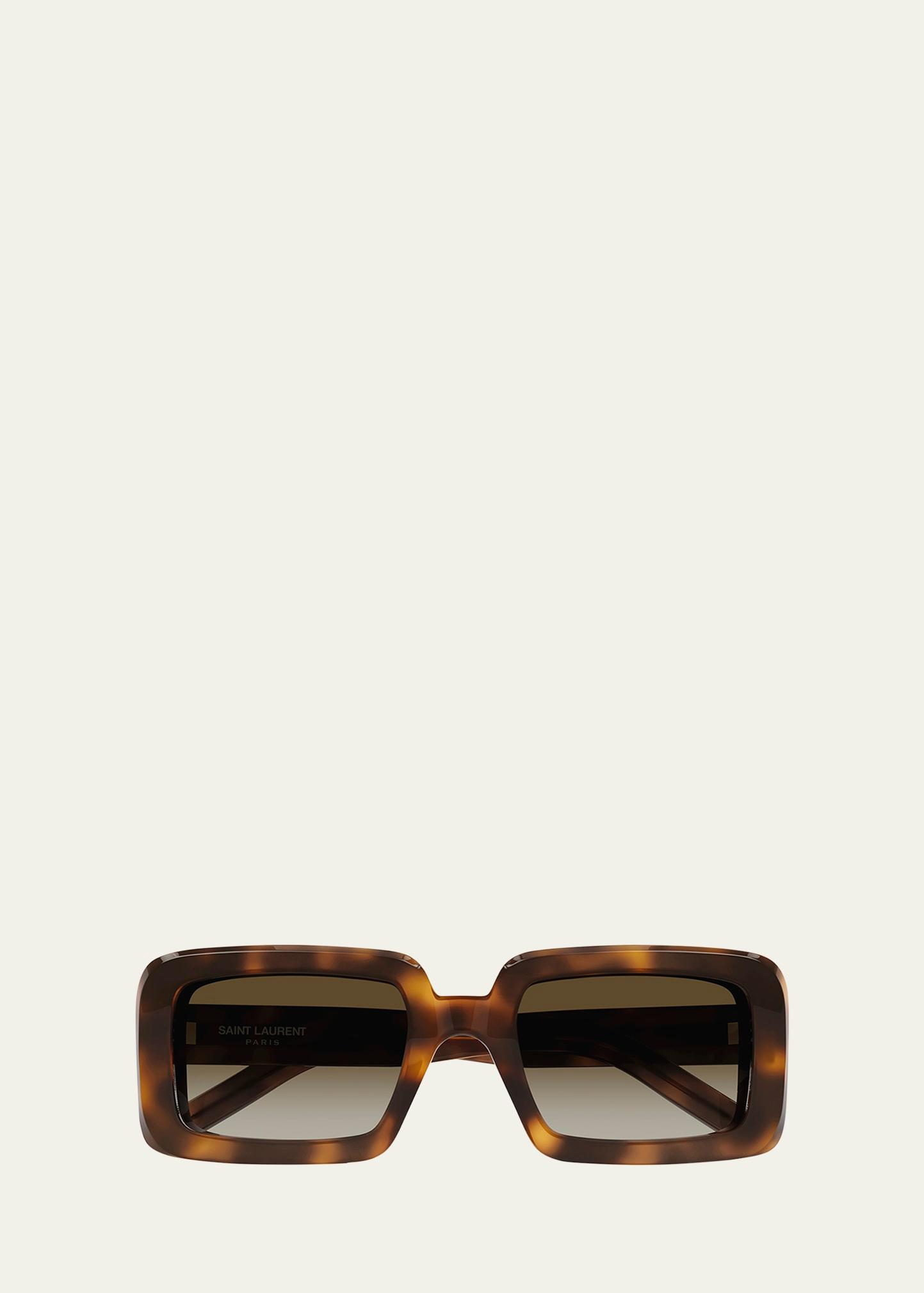 acetate rectangle sunglasses