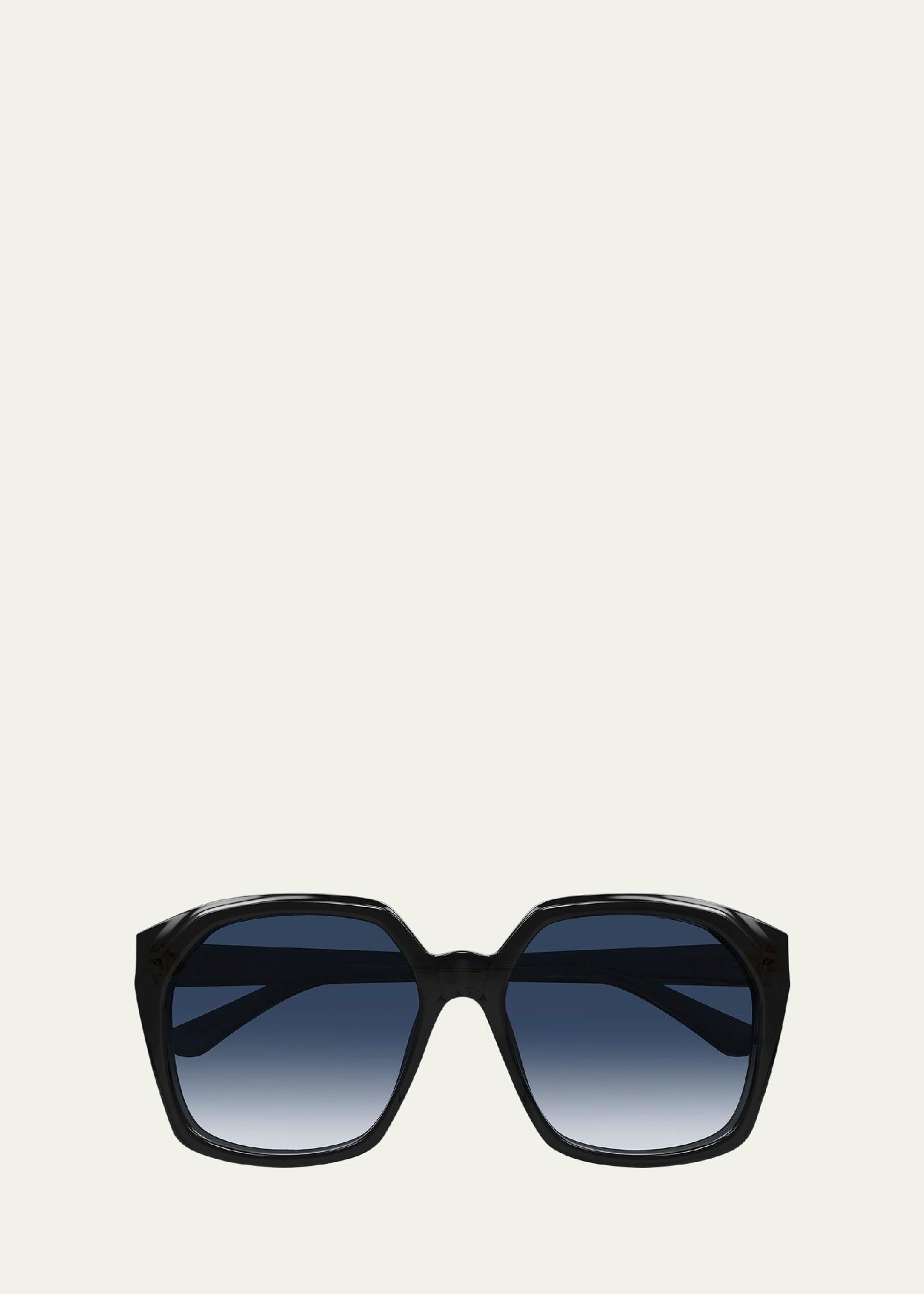 acetate round sunglasses