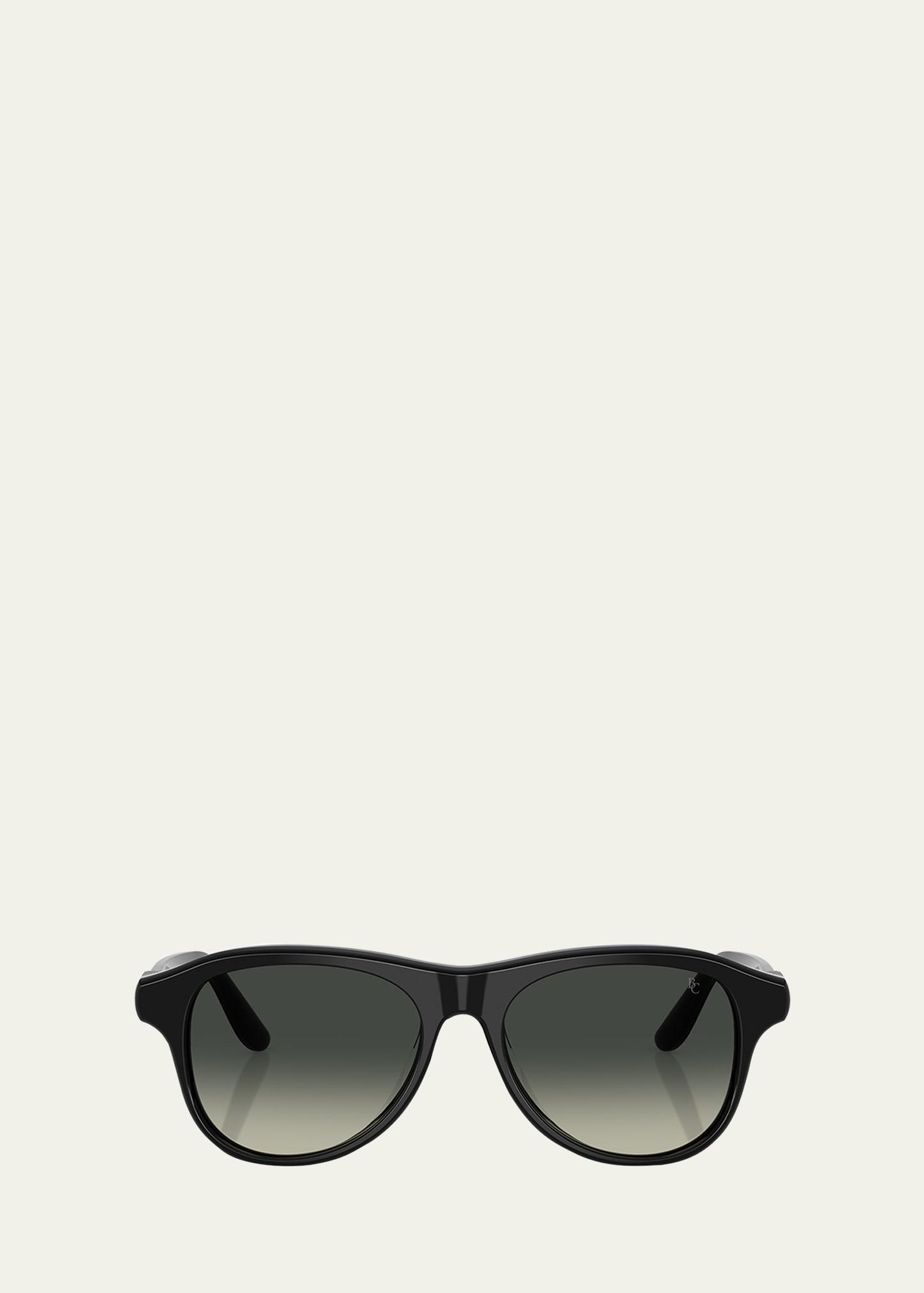 acetate round sunglasses