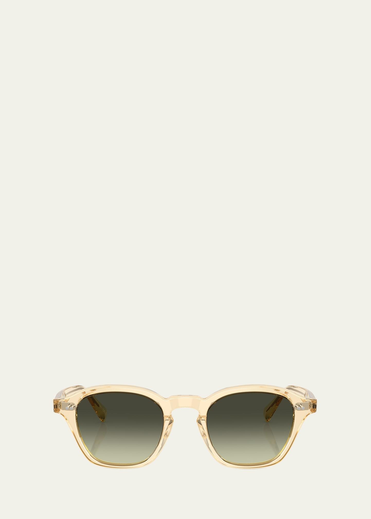 acetate square sunglasses