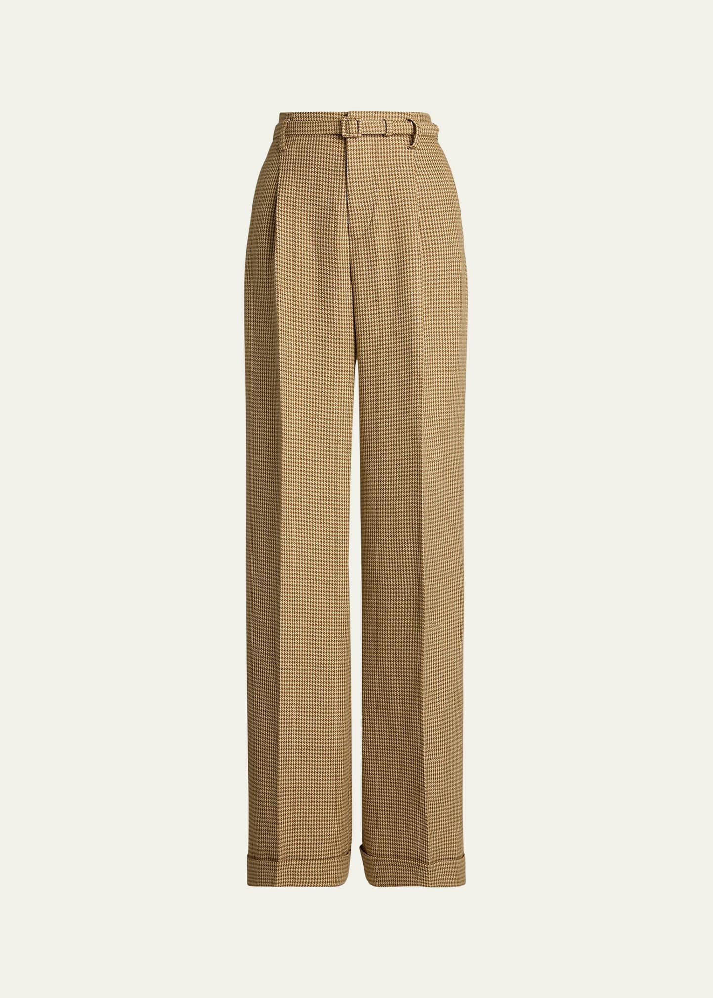 acklie houndstooth tweed pant