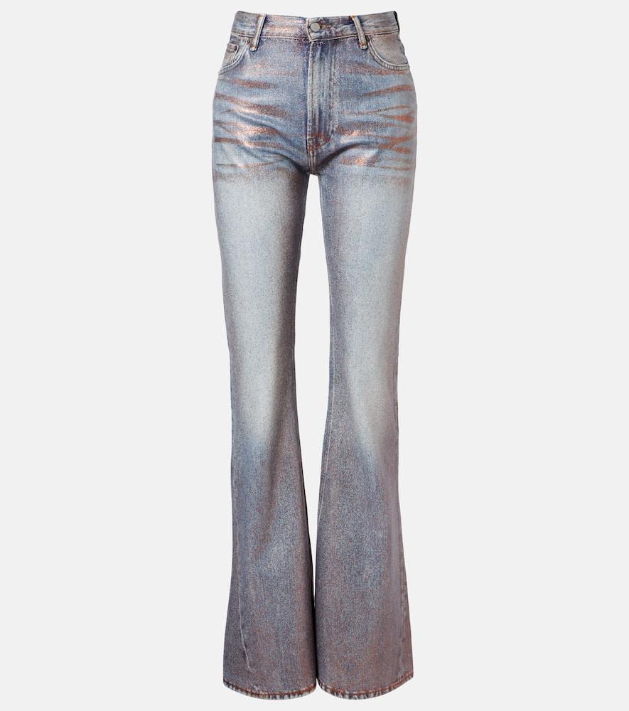 acne studios 2025f coated bootcut jeans