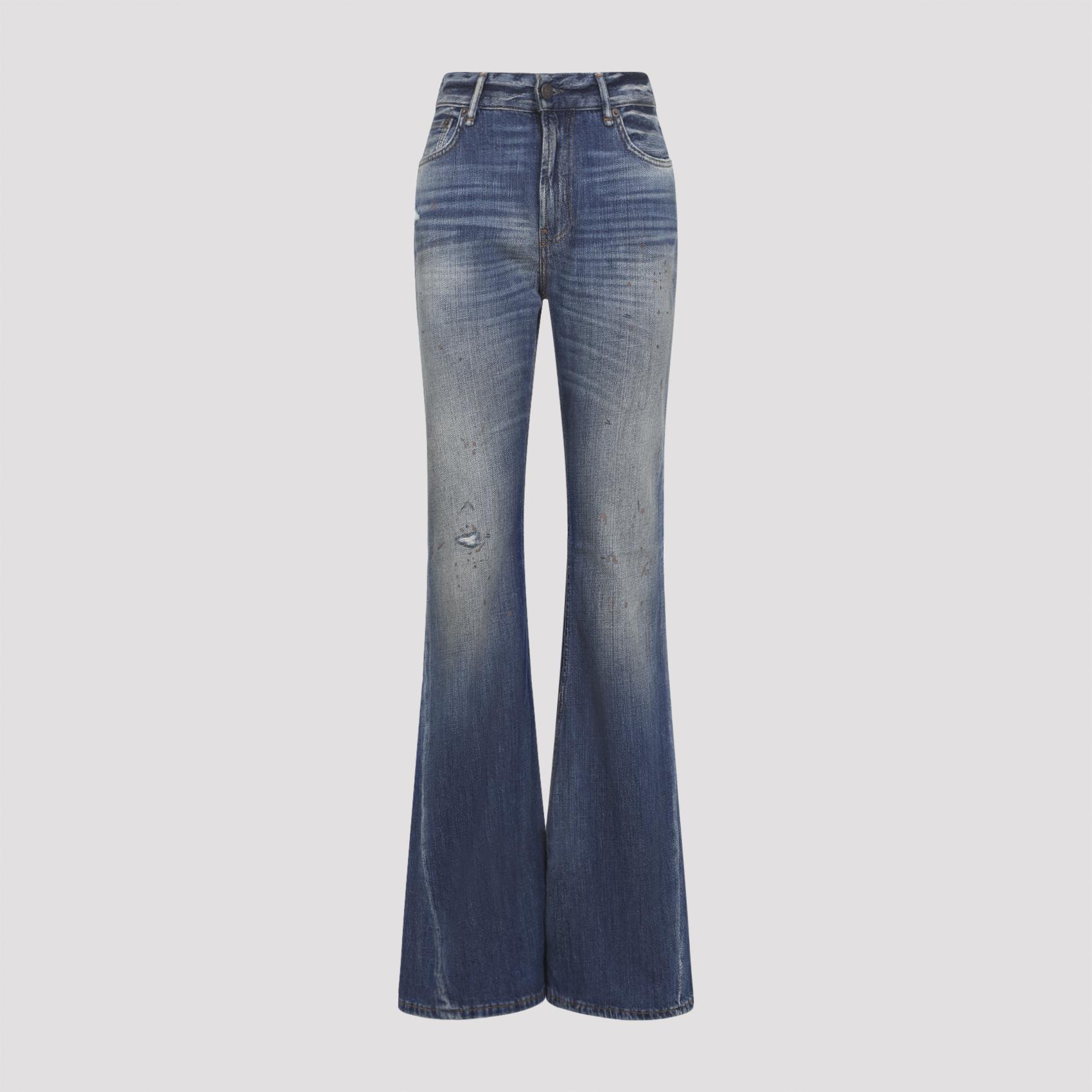 acne studios 2025f jeans blue cotton - women