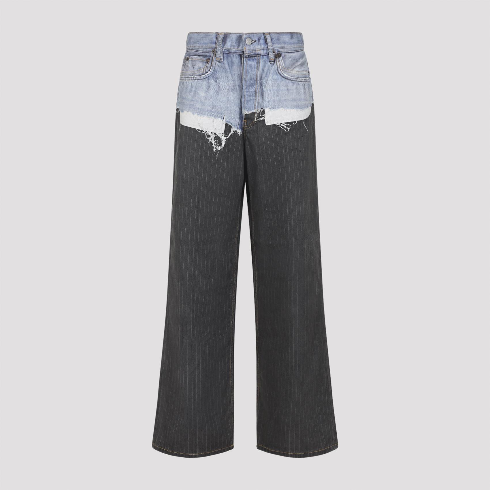 acne studios acne cotton jeans blue - women