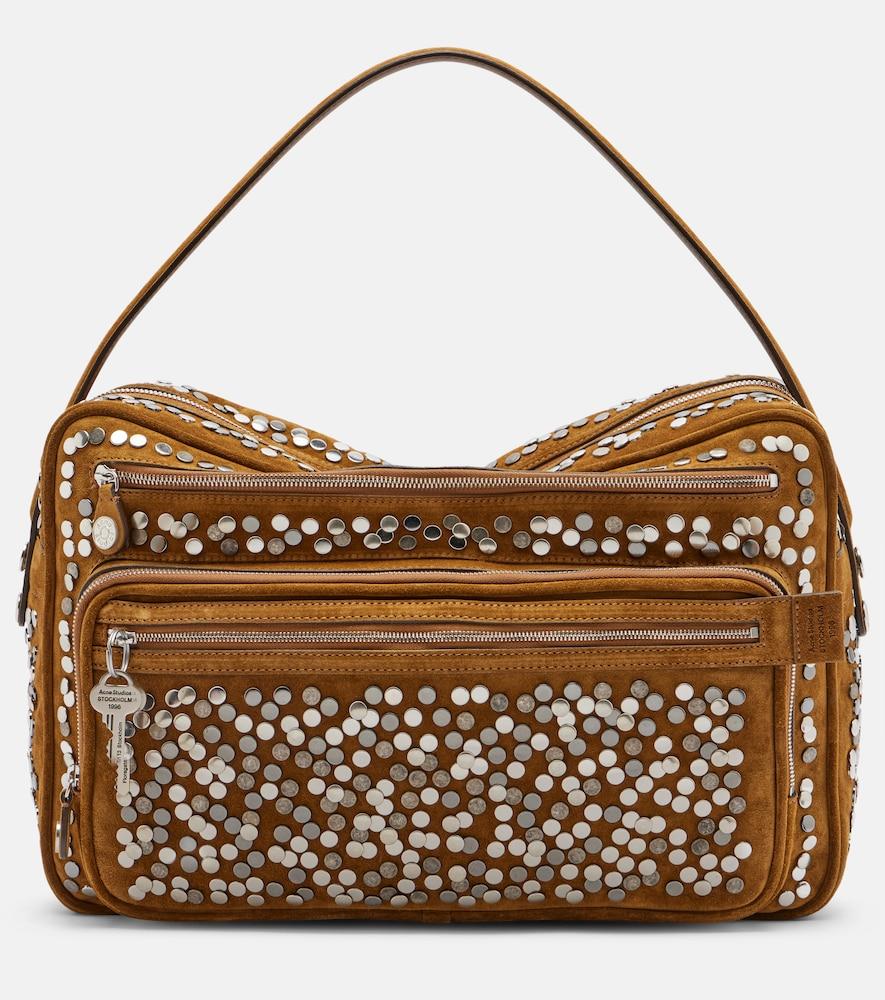 acne studios camero camera large suede shoulder bag