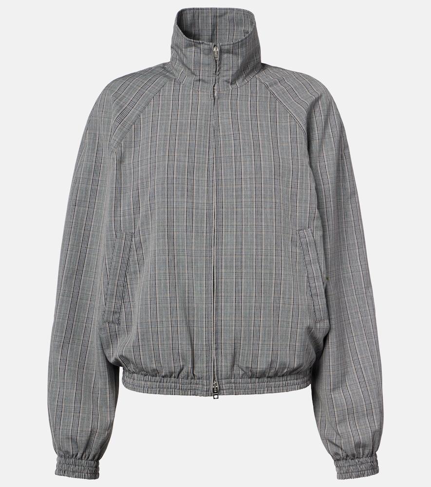 acne studios checked technical jacket